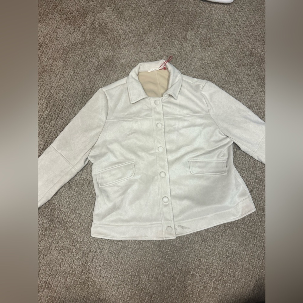 Women’s Faux Suede Polyester Jacket Size XL